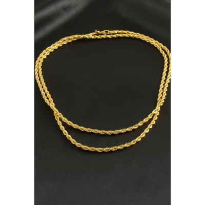 BUĞZ Burgulu Zincir Kolye 80 cm