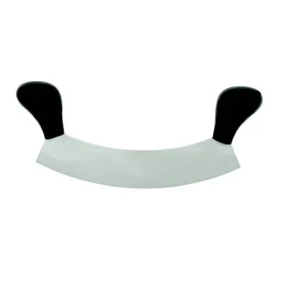 BUĞZ Bursa Paslanmaz Çift Saplı Pizza Satır, Zırh Bıçağı 25 Cm