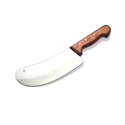 BUĞZ Bursa Paslanmaz Mutfak Soğan Satırı, Börek Bıçağı No:1, 15 Cm - Ahşap Sap