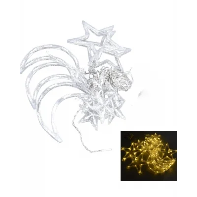 BUĞZ Büyük Ay Yıldız Ramazan Led Işık Dekoratif Işıklı Süs - BUĞZ