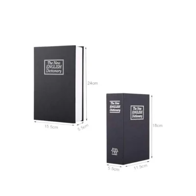  Büyük Boy Anahtarlı Kitap Görünümlü Gizli Kasa Çelik Kasa Altın Kasası