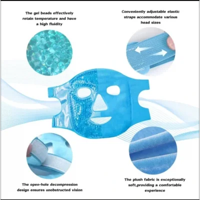 BUĞZ Buz Jel Toplar Termojel Yüz Maskesi, Soğuk Ve Sıcak Terapi Yüz Maskesi