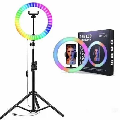 BUĞZ BX AKSESUAR MJ26 10 İNÇ RGB SELFİE IŞIĞI + 2.1 METRE TRİPOD SI03