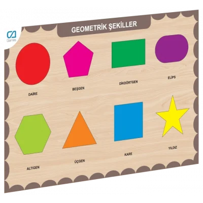 BUĞZ CAAHS-3204 CA GAMES AHŞAP GEOMETRİK ŞEKİLLER BUL-TAK