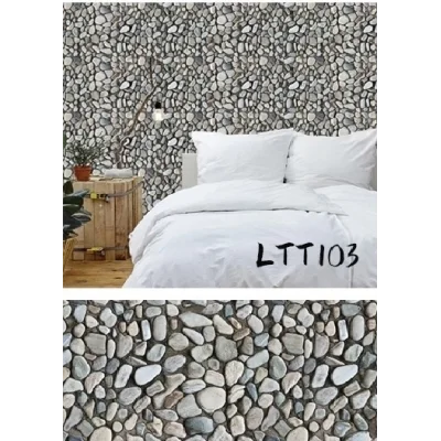 BUĞZ Çakıl Taşı Desenli Yapışkanlı Kaplama Kağıdı  Büyük Boy 3 Metre