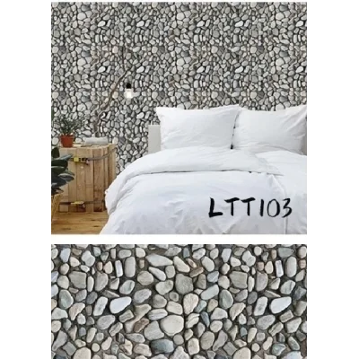 BUĞZ Çakıl Taşı Desenli Yapışkanlı Kaplama Kağıdı  Büyük Boy 3 Metre