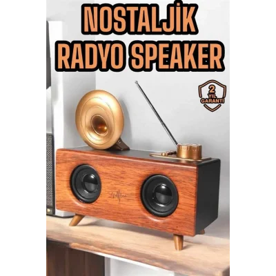 BUĞZ Çalar Radyo Müzik Kutusu Nostaljik Hoparlör Speaker - Lisinya