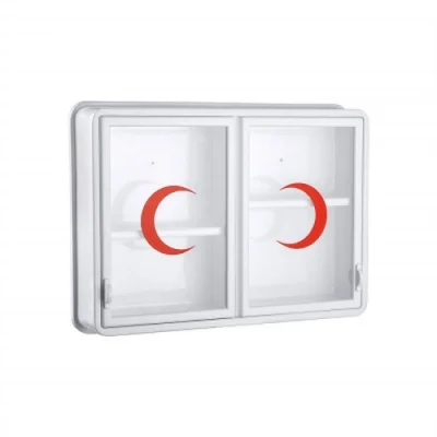 BUĞZ Cam 2 Kapaklı Ecza Dolabı 35x49x10 Cm Bx40