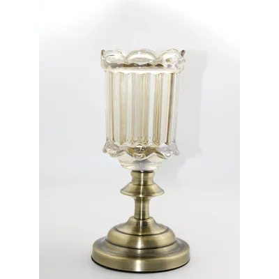 BUĞZ Cam Şamdan Tekli Model 5