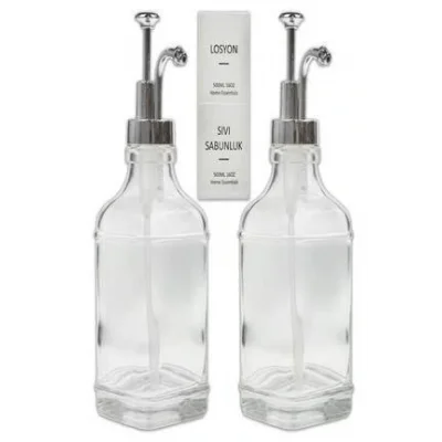 BUĞZ Cam Sıvı Sabunluk Losyonluk Krom