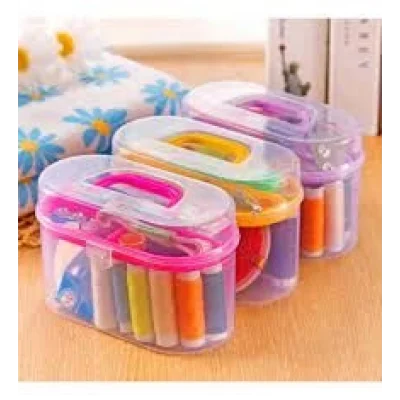 BUĞZ ÇANTALI DİKİŞ ÇEYİZ SETİ İPLİK - İĞNE - MAKAS- MEZURA