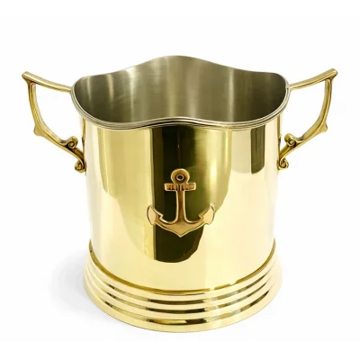 BUĞZ Çapa Desenli Pirinç Buz Kovası