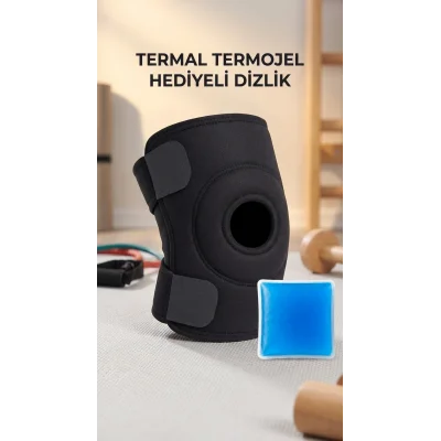 BUĞZ Çapraz Bağ Destekli Diz Korsesi Menisküs Ağrısı İçin Termojelli Dizlik