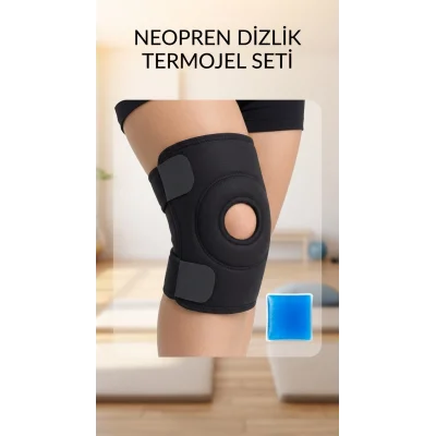 BUĞZ Çapraz Bağ Destekli Diz Korsesi Termojel Hediyeli Spor Dizlik