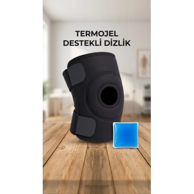 BUĞZ Çapraz Bağ Destekli Ortopedik Diz Korsesi Menisküs Dizlik Termojel Hediyeli