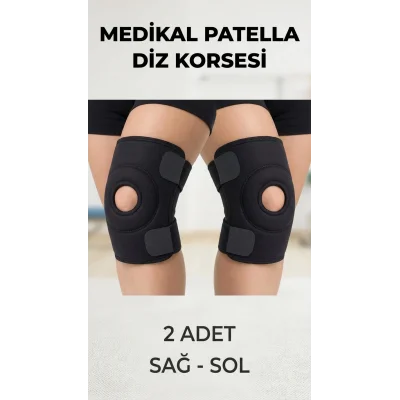 BUĞZ Çapraz Bağlı Patella Destekli Diz Korsesi Menisküs ve Sporcu Kullanımı İçin