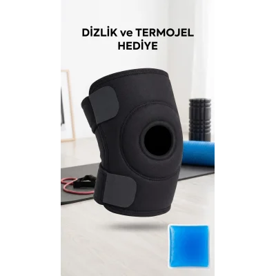 BUĞZ Çapraz Destekli Diz Korsesi Menisküs Ağrısı Sporcu İçin Termojelli
