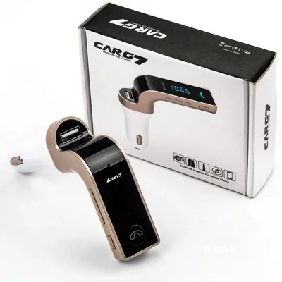  Carg7 Bluetooth Araç Fm Transmitter Usb Girişli