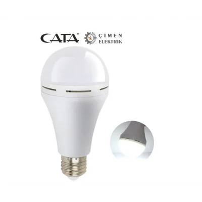 BUĞZ CATA CT 4229 9W Şarjlı Led Ampul 6400K Beyaz Işık