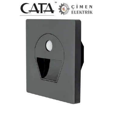  CATA CT 5170 1W Füme Kasa Sensörlü Koridor Aydınlatması 6400K Beyaz Işık