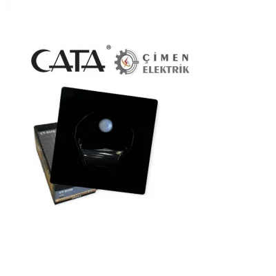 BUĞZ CATA CT 5170 1W Siyah Kasa Sensörlü Koridor Aydınlatması 6400K Beyaz Işık