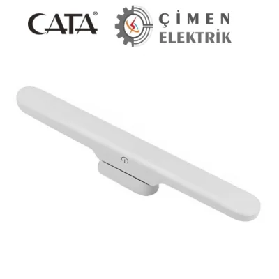 BUĞZ CATA CT 5249 Beyaz Kasa 3W Şarjlı Led Aplik Dokunmatik 3 Renk Modu