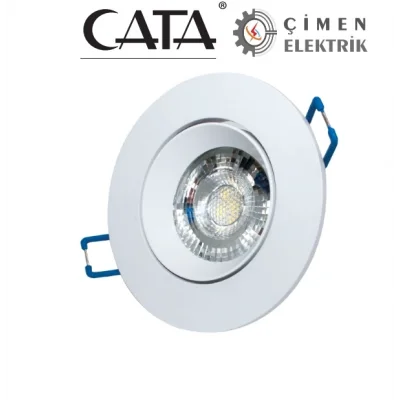  CATA CT 5256 Beyaz Kasa Led Spot 8W 3200K Gün Işığı
