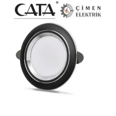 BUĞZ CATA CT 5258 Siyah Kasa Zepra Led Spot 6W 3 Renkli