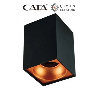 BUĞZ CATA CT 5420 Siyah Bakır Dekoratif Spot Kasa G-10 Duy