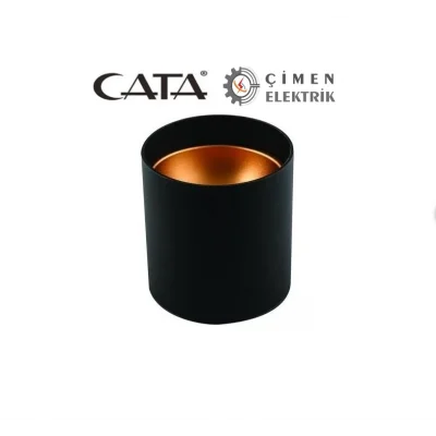 BUĞZ CATA CT 5421 Siyah Bakır Dekoratif Spot Kasa GU-10 Duy