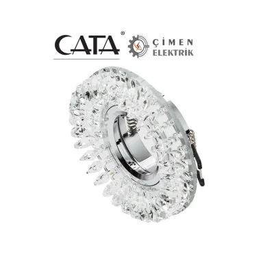  CATA CT 6569 Menekşe Kristal Cam Spot Kasası
