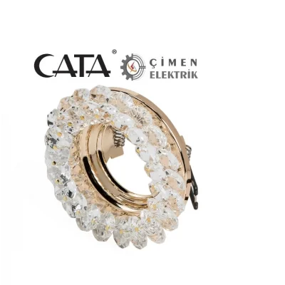  CATA CT 6596 Papatya Kristal Cam Spot Kasası