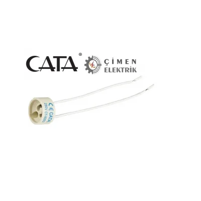  CATA CT 9263 Gu-10 Ampül Duyu 12Cm Kablolu - Elektrik Tesisatı İçin Kaliteli Kablo