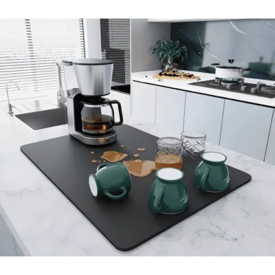 BUĞZ Çay Makinesi Altlığı Su Emici Kaymaz Taban Tezgah Koruyucu Kurulama Matı