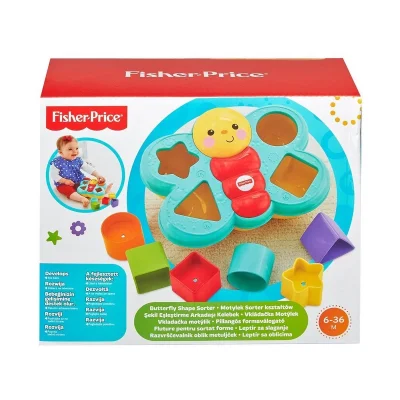  CDC22 Fisher-Price® Şekil Eşleştirme Arkadaşı Kelebek / Sıralama ve Şekil Ayırma Oyuncakları