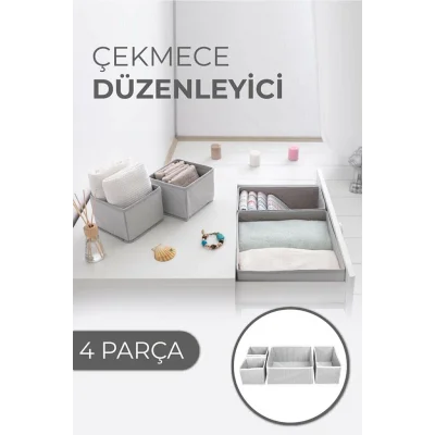 BUĞZ Çekmece Düzenleme Kutu Seti Organizer 4lü Set