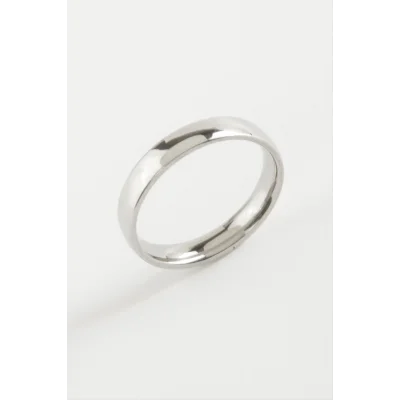 BUĞZ Çelik Alyans Yüzük 4 mm