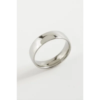 BUĞZ Çelik Alyans Yüzük 6 mm