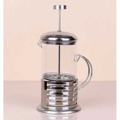 BUĞZ Çelik Kulplu Cam French Press - 350 ml