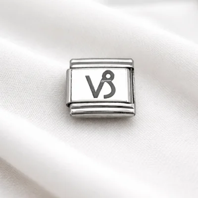 BUĞZ Çelik Nomination Charm Oğlak Burcu | Paslanmaz Çelik Bileklik Charmı | Burç Temalı Şık Takı