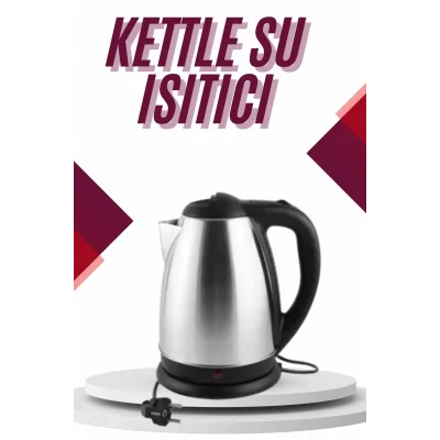  Çelik Su Isıtıcı Kettle Dayanıklı Paslanmaz Çelik Uzun Ömürlü