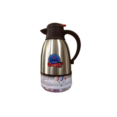 BUĞZ Çelik termos 2 litre gümüş renk 24 saat yalıtım süresi ile içecek saklama kabı - Spor & Outdoor