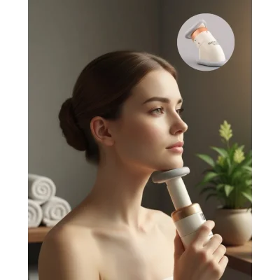 BUĞZ Çene ve Boyun Toparlayıcı Egzersiz Masaj Aleti Yaylı Sistemli