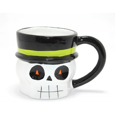 BUĞZ Centilmen İskelet 3D Kabartmalı Kupa Bardak