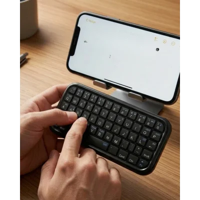 BUĞZ Cep Boyutu Kablosuz Bluetooth Klavye Telefon ve Tablet Uyumlu