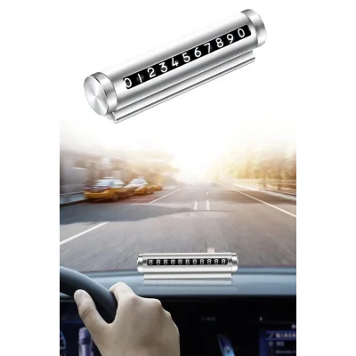 BUĞZ Çevirmeli Araç Içi Telefon Numaralık Çevirmeli Alüminyum Oto Park Numaratörü