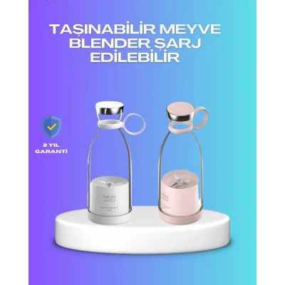  Çevre Dostu Cam Gövdeli Kablosuz Smoothie Blender