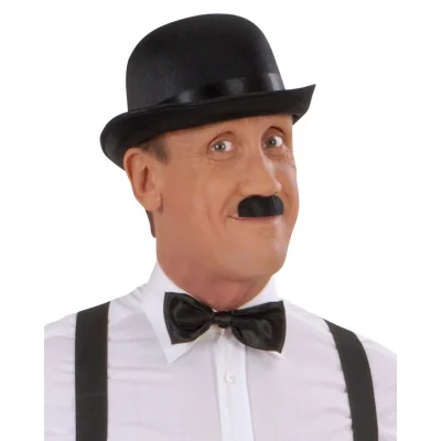 BUĞZ Charlie Chaplin Stil Yetişkin Şapkası – Siyah Melon Parti Şapkası