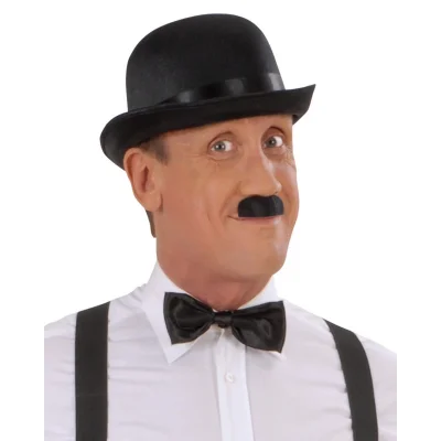  Charlie Chaplin Stil Yetişkin Şapkası – Siyah Melon Parti Şapkası