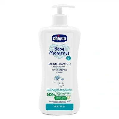 BUĞZ Chicco Baby Moments Göz Yakmayan Yenidoğan Saç ve Vücut Şampuanı 500 ml